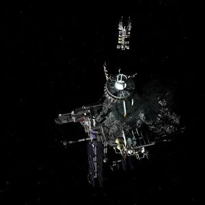 Asteroid mining outpost