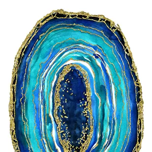 Turquoise and blue geode
