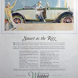 Advert for the Overland Whippet Collegiate Roadster car, 1927