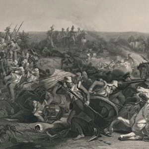 The Battle of Meeanee, 1843. Artist: James-Baylie Allen