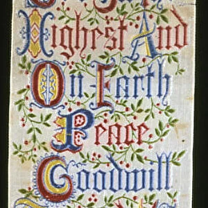 Bookmark with Tassel, Coventry, 19th century. Creator: Thomas Stevens