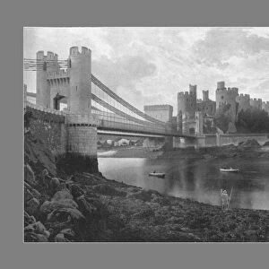 Conway Castle and Bridges, c1900. Artist: Catherall & Pritchard