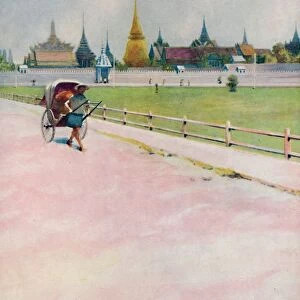 A Corner of the Grand Palace Enclosure, Bangkok, 1913. Artist: Edwin Norbury
