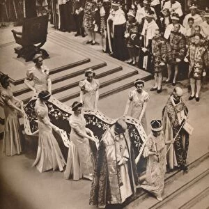 The Coronation Ceremony in the Abbey: The Queens Procession, 1937