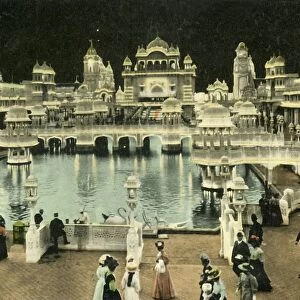 Court of Honour by night, Coronation Exhibition, London, 1911. Creator: Unknown