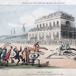 Dr Syntax Loses his Money at the Race Ground at York, 1813. Artist: Thomas Rowlandson
