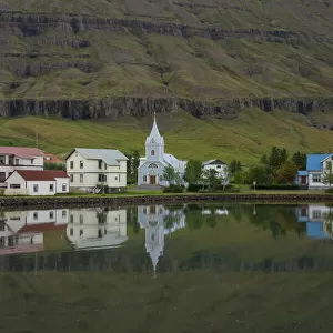 East Fjord Town, Iceland. Creator: Tom Artin
