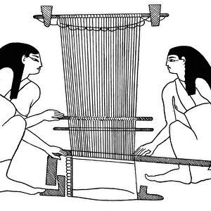 Egyptian weavers, c3000 BC (1930)