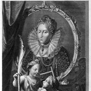 Elizabeth I, Queen of England and Ireland. Artist: Cornelis Vermeulen