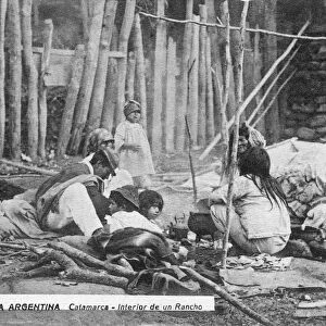 A family at work, Catamarca, Argentina, early 20th century