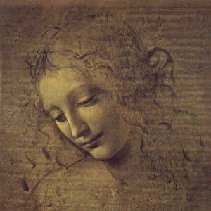 Head of a Woman (La Scapigliata), 1500s. Artist: Leonardo da Vinci (1452-1519)