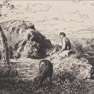 L Enfant Prodigue, ca. 1868. Creator: Charles Emile Jacque