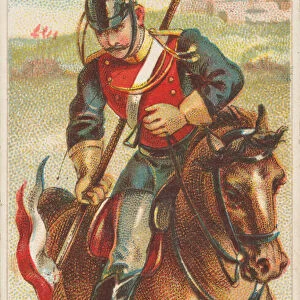 Lance, from the Arms of All Nations series (N3) for Allen & Ginter Cigarettes Brands