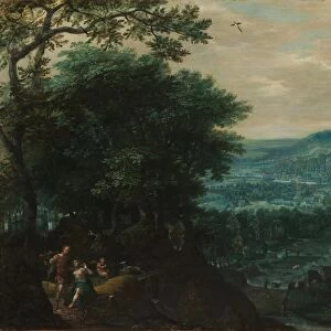 Landscape with Venus and Adonis, 1580s. Creator: Gillis van Coninxloo (Netherlandish, 1544-1607)