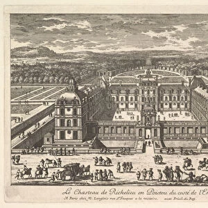 Le Chateau de Richelieu en Poictou du Cotede l Entree, 17th century