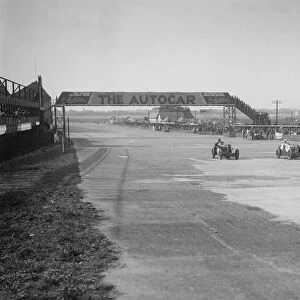 MG C types of the Earl of March and Harold Parker, BRDC 500 Mile Race, Brooklands, 1931