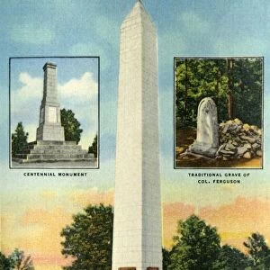 Monuments, Kings Mountain. National Military Park, S. C. 1942. Creator: Unknown