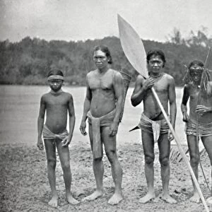 Natives of South Pagai Island, Nassau Group, off Sumatra, 1902. Artist: Cecil Boden Kloss