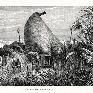 New Caledonian Native Hut, southwest Pacific, 1877