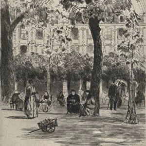 Place des Vosges, 1915. Artist: Frank Milton Armington