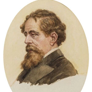 Portrait of Charles Dickens. Creator: Knowles, George Sheridan (1863-1931)