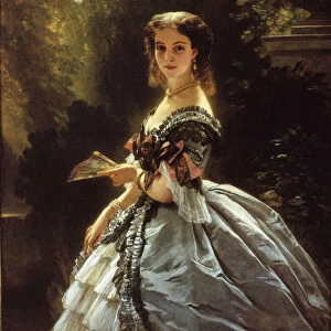 Portrait of Countess Elizabeth Esperovna Trubetskaya, nee Belosselskaya-Belozerskaya (1834-1907), 18 Artist: Winterhalter, Franz Xavier (1805-1873)