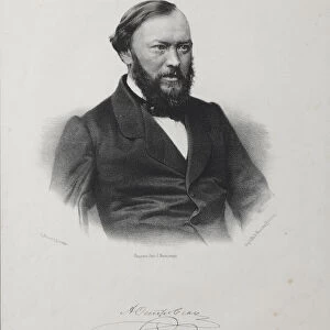 Portrait of the Dramatist Alexander Nikolayevich Ostrovsky (1823-1886), 1860s