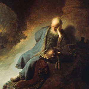 The Prophet Jeremiah Mourning over the Destruction of Jerusalem, 1630. Artist: Rembrandt Harmensz van Rijn