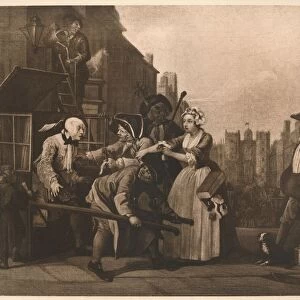 A Rakes Progress - 4: The Arrest, 1733. Artist: William Hogarth