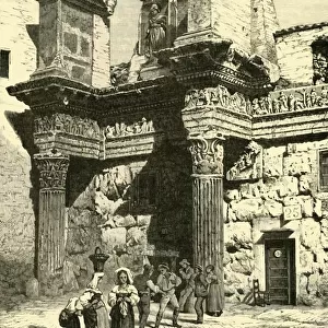 Ruins of Part of Nervas Forum, Rome, 1890. Creator: Unknown
