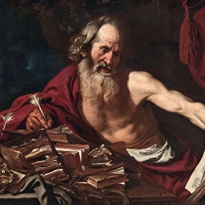 Saint Jerome in his Cell, 1654. Creator: Van de Hamme, Joost (1630-1657)