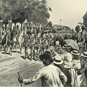 The Surrender of Kroonstadt: Troops Marching Past Lord Roberts and Staff, 1901. Creator