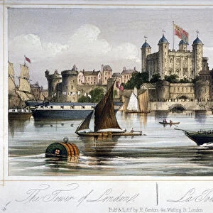 Tower of London, c1860. Artist: R Canton