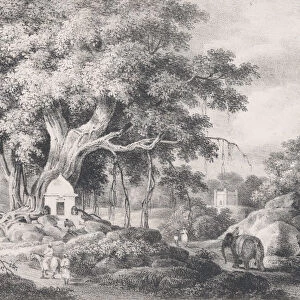 View in Behar, in an Anglo-Indian Album associated with Sir Charles D Oyly, ca. 1828