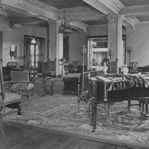 View of lounge, Gaylord Apartments, Los Angeles, California. 1924