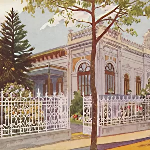 Vilino Nair, Residence of Admiral Baron de Teffe von Hoonholtz, Petropolis, 1914. Artist: Edgar L Pattison