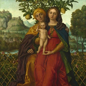 The Virgin and Child with Saint Anne, ca 1510-1520. Artist: Girolamo dai Libri (1474-1555)