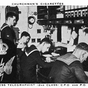 Wireless Telegraphist, (2nd Class), C. P. O and P. O, 1937. Artist: WA & AC Churchman