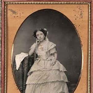 Young Woman in Bloomers, c. 1855. Creator: Unidentified Photographer