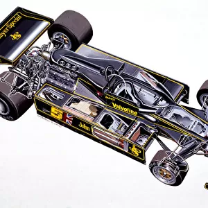 1977 Lotus 78-Ford. Cutaway drawing. World Copyright: LAT Photographic. Ref: Colour Transparency