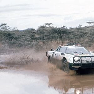 Safari Rally, Kenya. 15-19 April 1976: Bjorn Waldegaard / Hans Thorszelius, retired