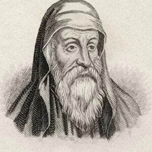 Origen Or Origen Adamantius, Born Circa 185 Died 254. Early Christian Scholar, Theologian, And Father Of The Christian Church. From The Book Crabbes Historical Dictionary Published 1825