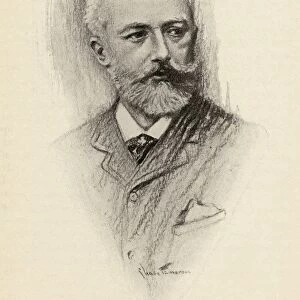 Pyotr Ilyich Tchaikovsky, 1840-1893. Russian Composer. Portrait By Chase Emerson. American Artist 1874-1922