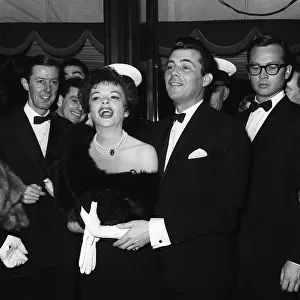 Actor Dirk Bogarde and actress Judy Garland 1963