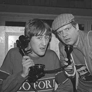 British actor David Jason with fellow actor Nicholas Lyndhurst from the TV series Only