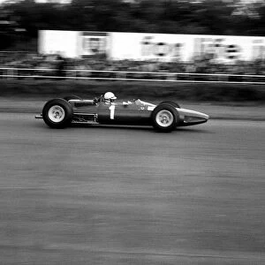 British Grand Prix 1965 Silverstone July 1965 John Surtees sits in his Ferrari
