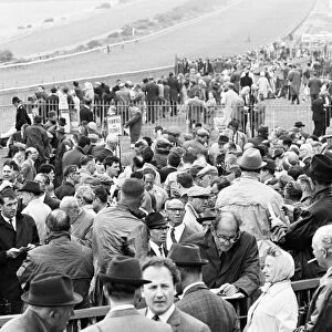 Last day of racing at Lewes Racecourse, East Sussex, Monday 14th September 1964