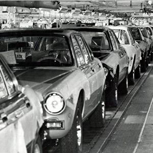 Jaguar factory production line, Browns Lane, Coventry, during an open day