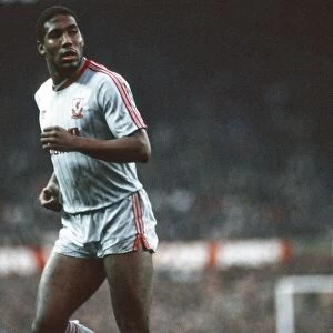 John Barnes playing for Liverpool, Manchester United 1-1 Liverpool