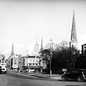 Looking towards Hertford Street, Coventry. circa 1936